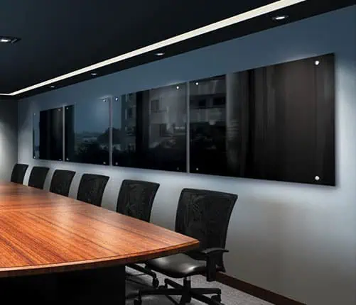 Magnetic Black Glassboards - Example