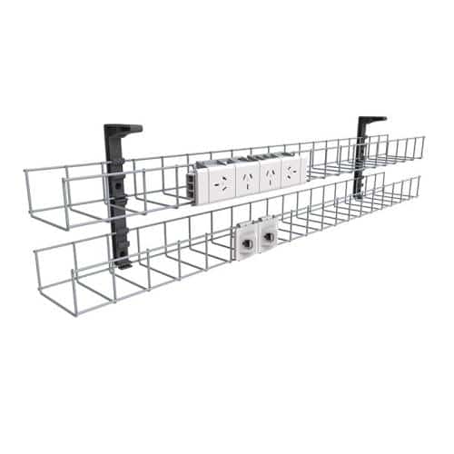 SINGLE TIER UNDER DESK CABLE BASKET Fast Office Furniture