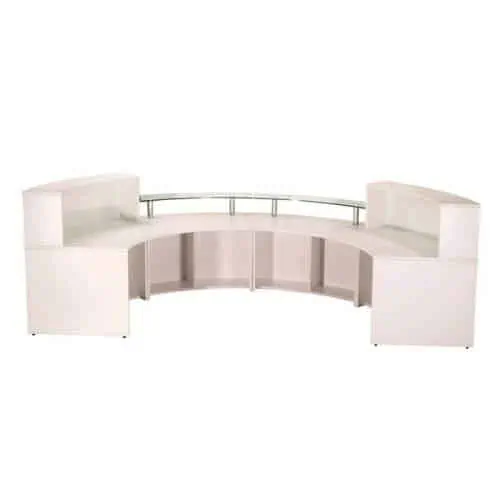 Infinity 4 Piece Reception Desk, Inside View