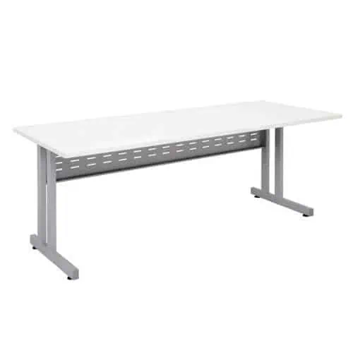 Space System Eco Desk, Natural White Desk Top