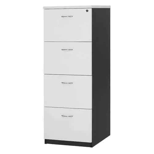 White 4 Drawer Filing Cabinet | white filing cabinet