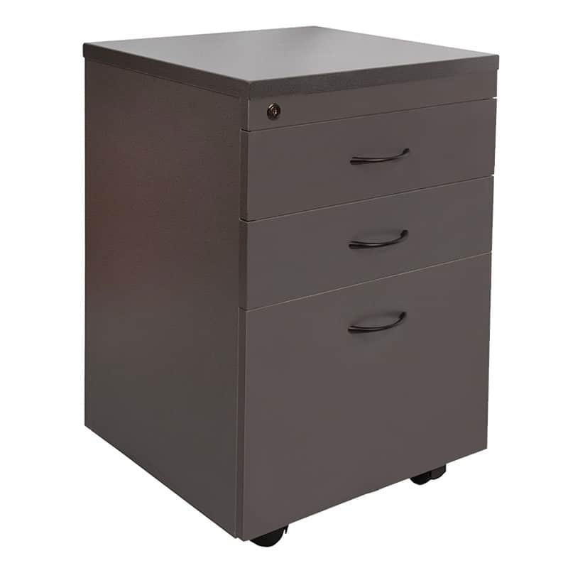 ECO MOBILE DRAWER PEDESTAL, IRONSTONE MELAMINE Fast Office Furniture