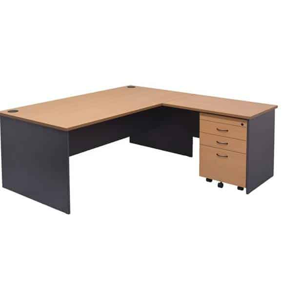 FUNCTION DESK, BEECH OR CHERRY | Fast Office Furniture