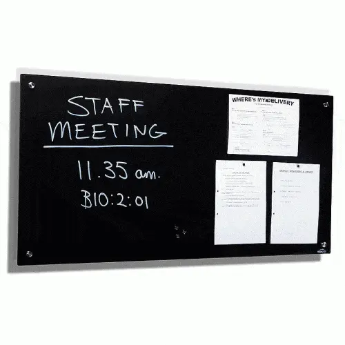 Magnetic Black Glass Board