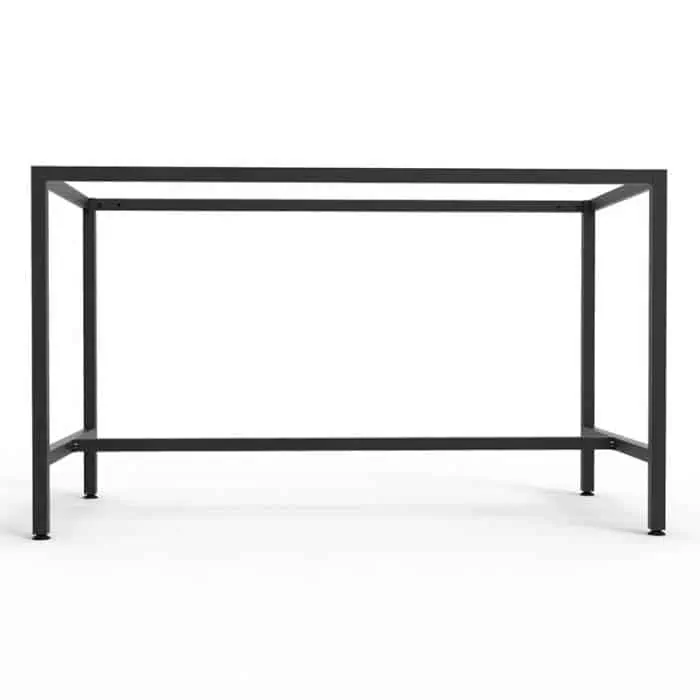 Jordan Steel High Bar Table Frame - No Top, Side View