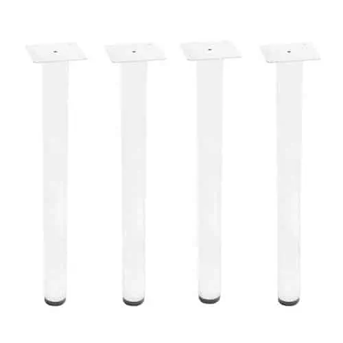 Set of 4 White Table or Desk Legs | desk table | white steel table legs | white desk