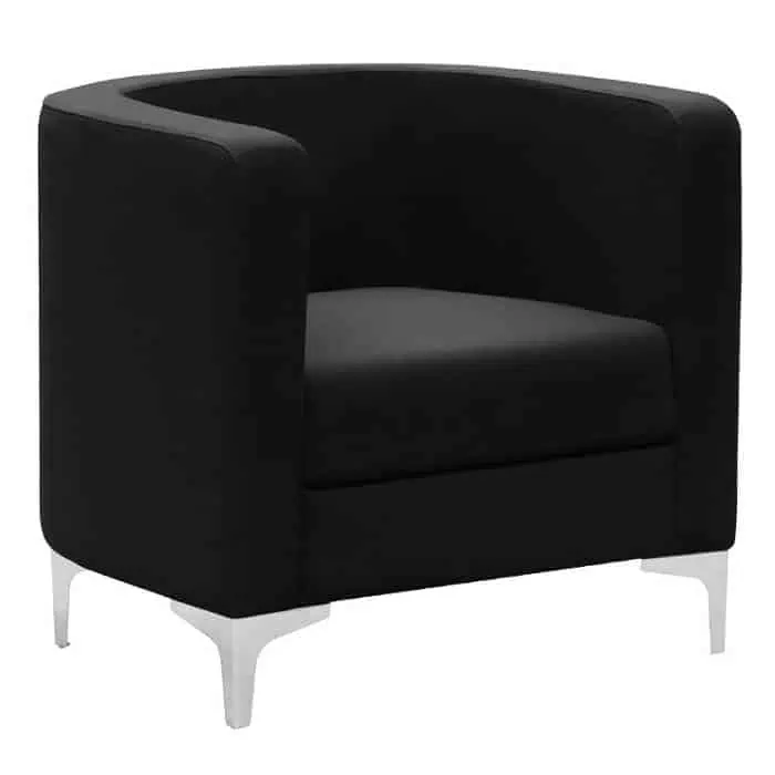 Evia Tub Chair, Black