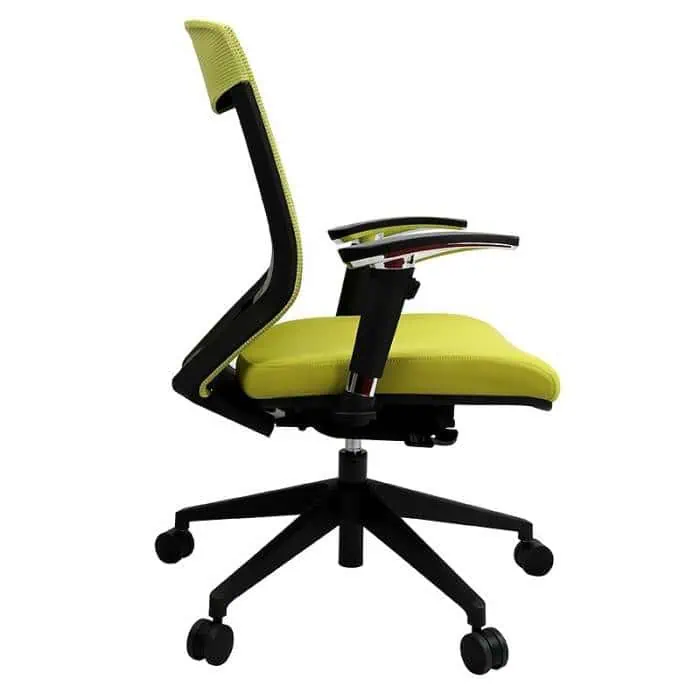 Lara Chair, Green, Side View