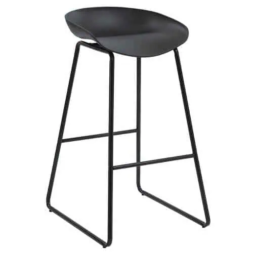 Chloe Bar Stool, Black Seat