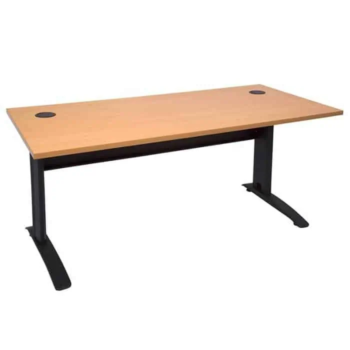 Space System Desk, Beech Top, Black Base