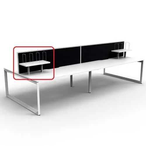 Integral Desk Mounted Shelf | desk shelf | shelf with desk