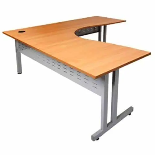 Space System Eco Corner Workstation, Beech Desk Top