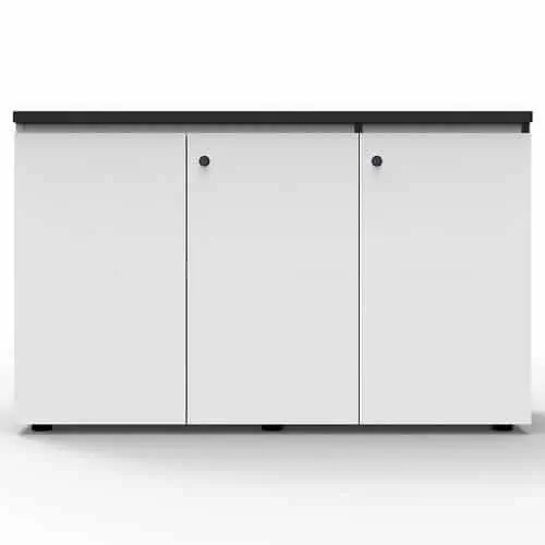 White Hinged Door Credenza