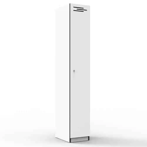 Elite Melamine Single Door Locker, Natural White