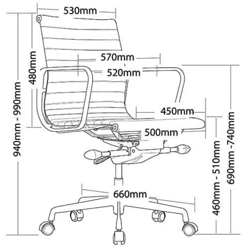 Peni Chair, Dimension