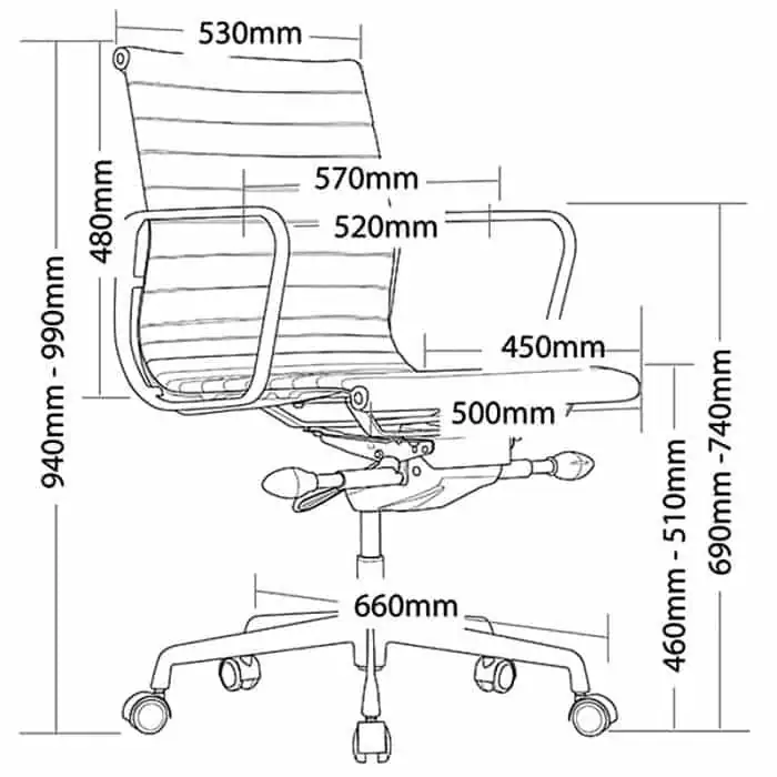 Peni Chair, Dimension