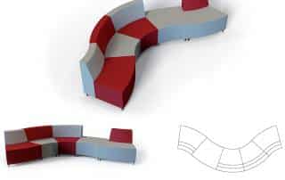 Fast Office Furniture - Cruz Modular Seating Example 3