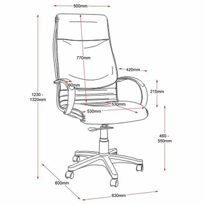 Bribie Executive High Back Chair