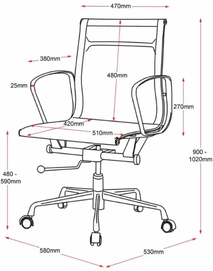 Soho Chair, Dimensions