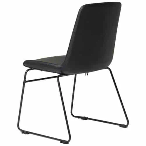 Hendrix Visitor Chair - Black vinyl