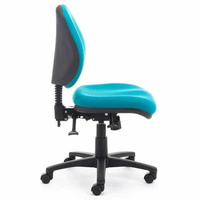 Fast Office Furniture - Mia Lite Heavy Duty Medium Back Ergonomic Office Chair, Side View