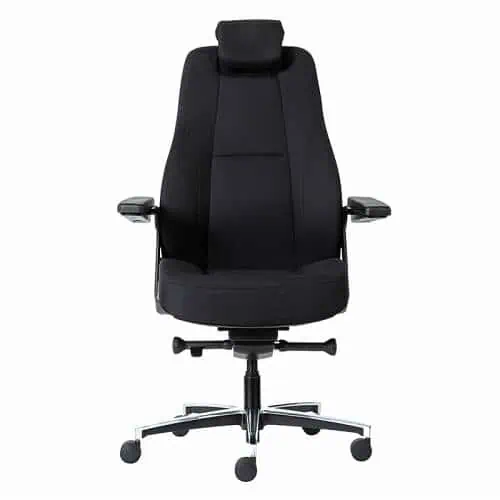 Buro Maverick Chair, Black Fabric, Front View