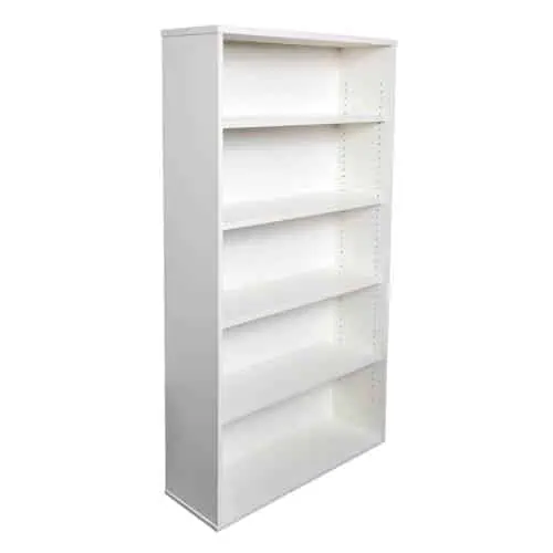 Space System Bookcase, 1800h x 900w x 315d, Natural White