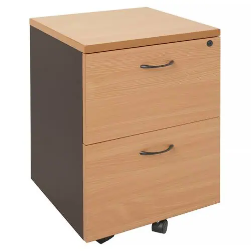 Function Mobile Drawer Unit, 2 Deep File Drawers