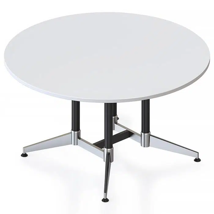 Large white office tables