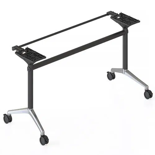 Charlie Flip Top Table Frame, Black and Chrome