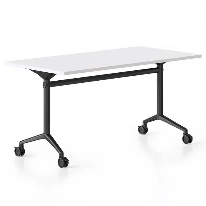 Black and white flip top table