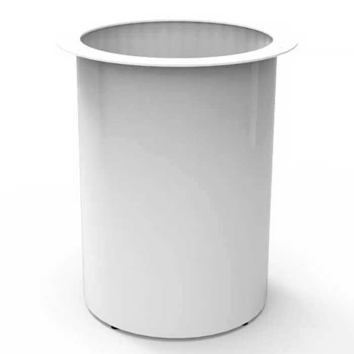 White Drum Office Table Base