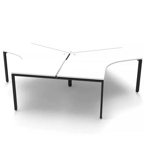 black and white computer desks