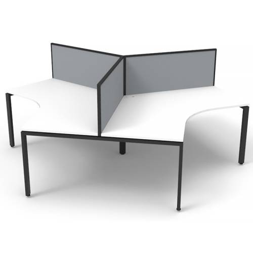 Black and white desk