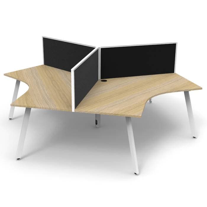 wooden corner desk