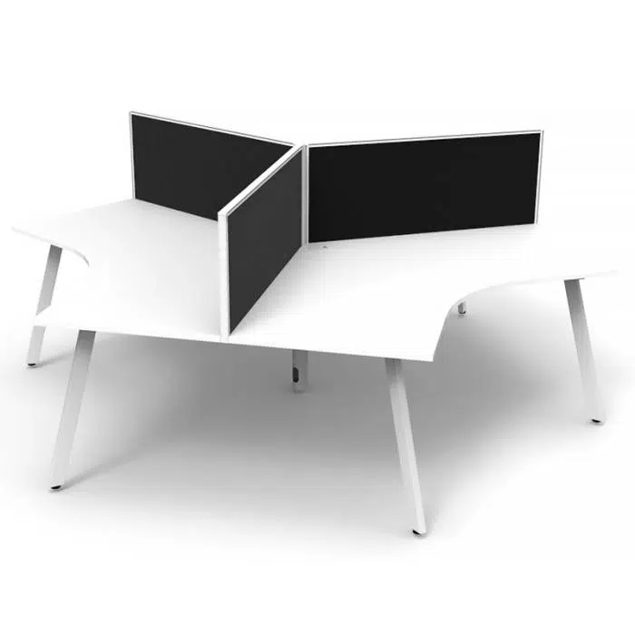 White computer desk