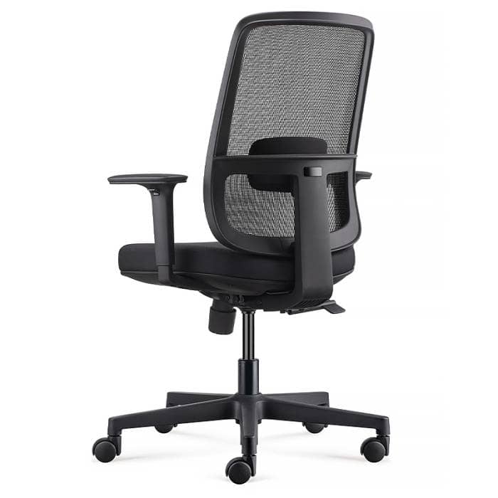 Gianna Chair, Black, Rear Angle View