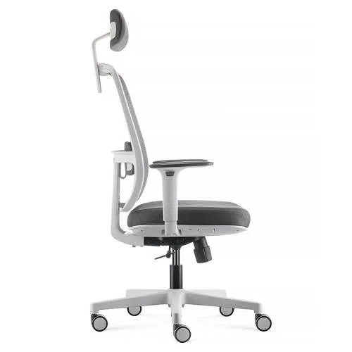 High back office chair with headrest