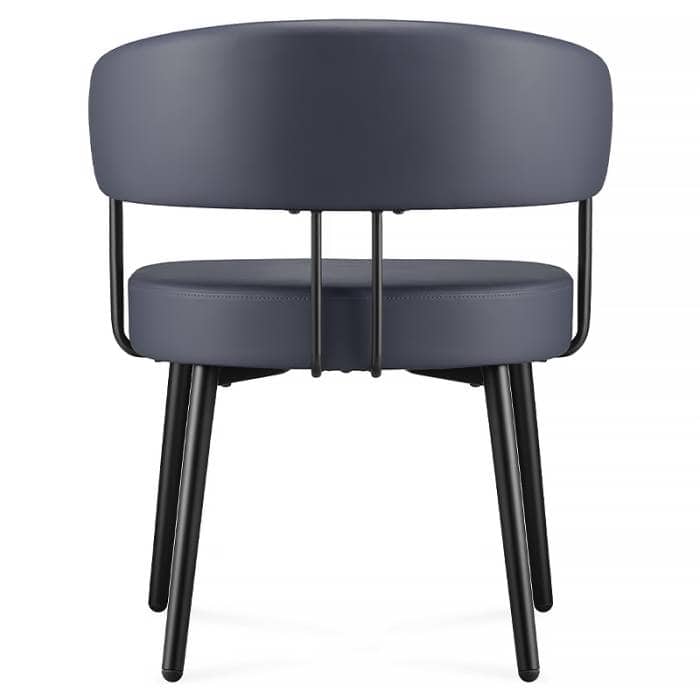 Jacky Visitor Chair, Navy Colour, Rear View