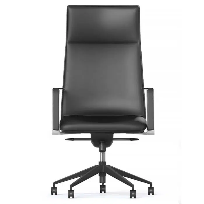 Black Leather Boardroom Chair