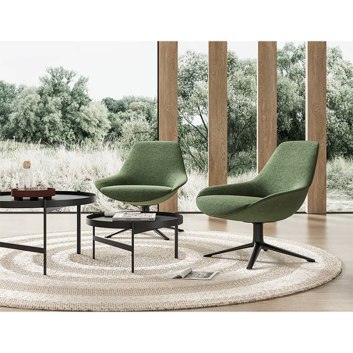 Green lounge chair