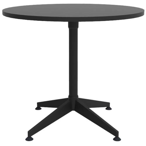 Black round meeting table