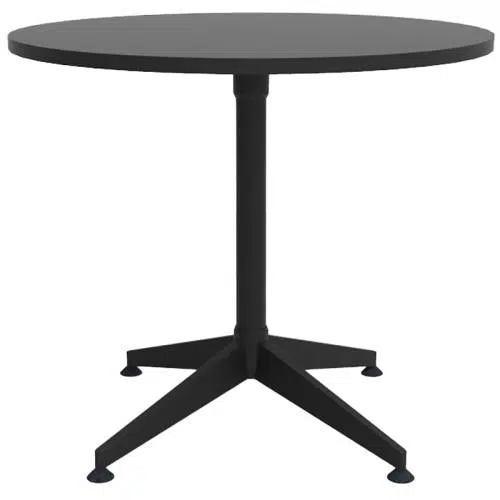 Black round meeting table