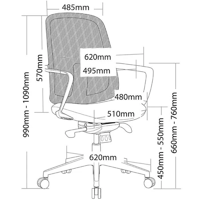 Darcy Chair with Dimensions