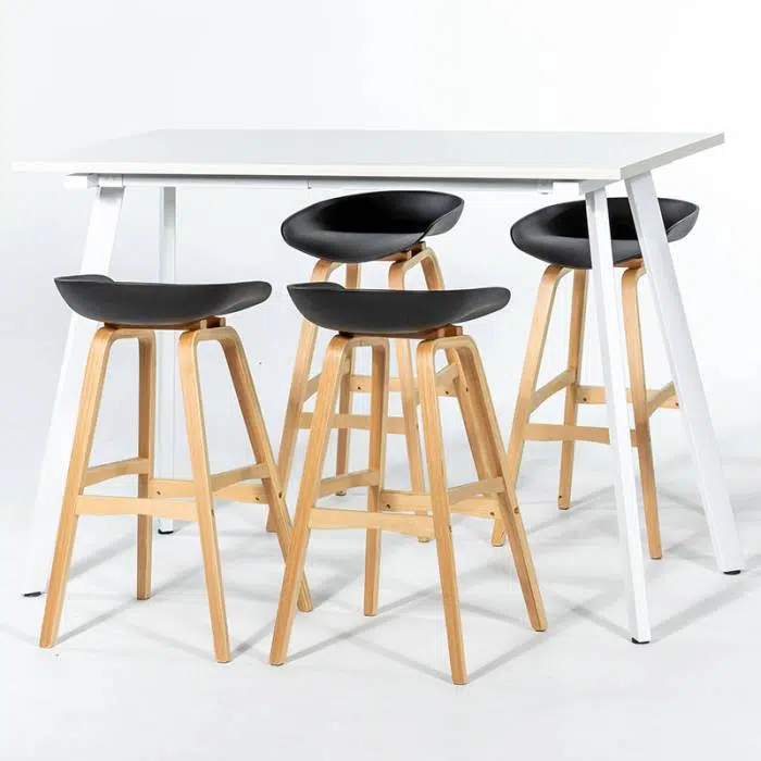 High Table with Bar Stools