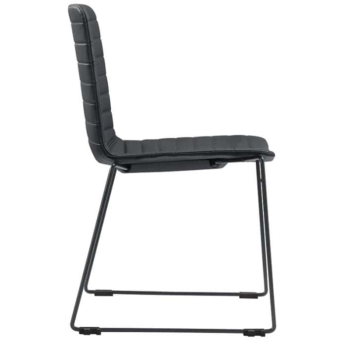 Black Vinyl Office Chair