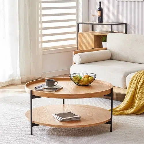 Round Oak Coffee Table