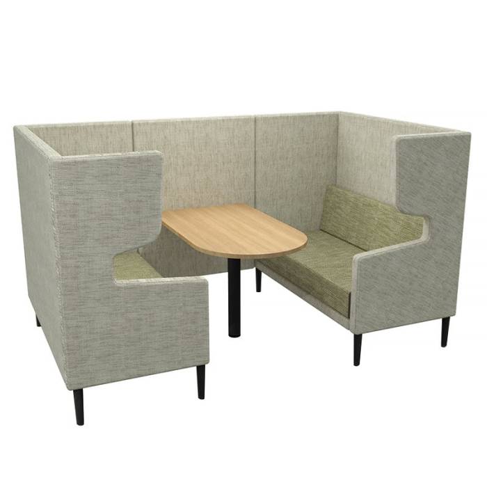 Wing Back Booth Sofa