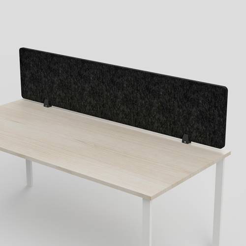 Black desk divider